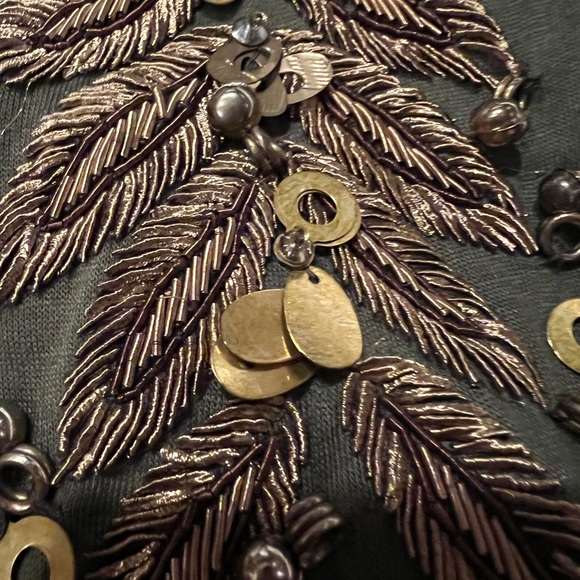 Emilio Pucci Top with Gold Metal Embroidery - Picture 3 of 11